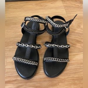 Coach leather sandals